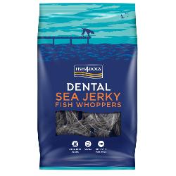 Fish4Dogs Natural Dog Treat Dental Sea Jerky Fish Whoppers - 500g