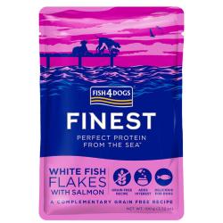 Fish4Dogs Finest Whitefish Flakes & Salmon Dog Food Pouch