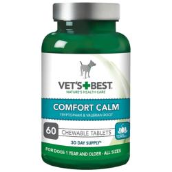 Vet's Best Comfort Calm Chewable Tablets For Dogs - 60 (30 Day Supply)