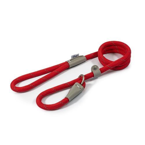 Ancol Reflective Rope Slip Lead Red 12mm X 1.5m