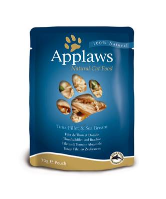Applaws Natural Cat Food Pouch Tuna & Seabream 70g