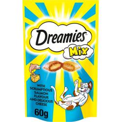 Dreamies Cat Treats Mixed Flavours - Salmon and Cheese 60g