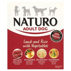 Naturo Wet Dog Food (Adult) - Lamb, Rice and Veg 400g