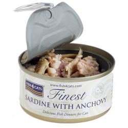 Fish4Cats Wet Cat Food Finest Sardine With Anchovy 70g