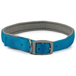 Ancol Viva Padded Nylon Dog Collar - Blue - Size 8 - 55-63cm