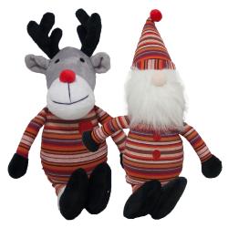 Sotnos Hygge Christmas Plush Reindeer & Santa Toy