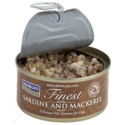 Fish4Cats Wet Cat Food Finest Sardine With Mackerel 70g