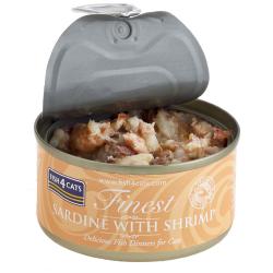 Fish4Cats Wet Cat Food Finest Sardine With Shrimp 70g