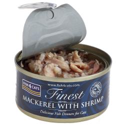 Fish4Cats Wet Cat Food Finest Mackerel With Shrimp 70g