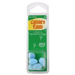 Hatchwells Blue Dummy Replacement Canary Eggs - 5 Pack