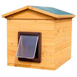 Wooden Dog Kennel With Flap (Small)