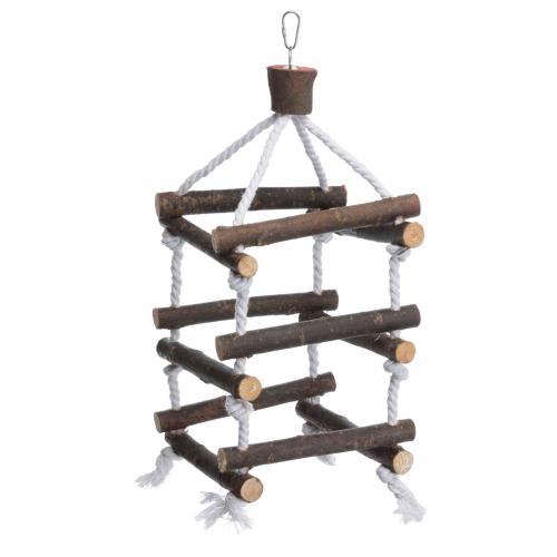 Trixie Natural Living Bird Tower With Ropes 34cm