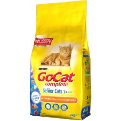 Go Cat Complete Dry Food Senior with Chicken, Rice & added Vegetables / 2kg