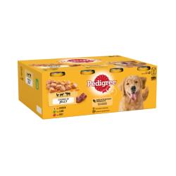 Pedigree Wet Dog Food Tins (Adult) - Mixed Chunks In Jelly (12 X 385g)
