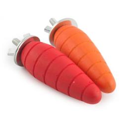 Ancol Wooden Gnaw For Small Pets Carrot Small 2 Pack