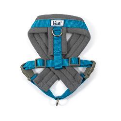 Ancol Viva Reflective Padded Adjustable Harness - Blue Small 36-42cm