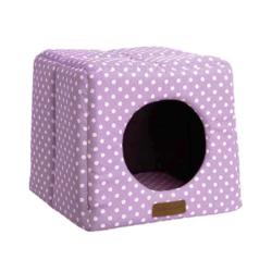 Happy Pet Little Rascals Cosy Cube Lilac Spot 41x41x37cm