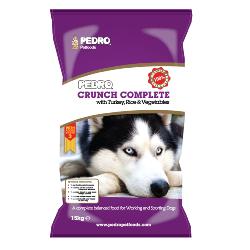 Pedro Crunch Complete Dog Food - Turkey, Rice and Veg 15kg