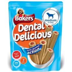 Bakers Dental Delicious Sticks (Beef, Medium - 7 Sticks)
