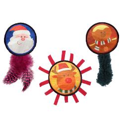 Cat Circus Funny Faces Christmas Cat Toy - 3 Designs
