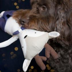 Cupid & Comet Festive Reindeer Plush Dog Toy