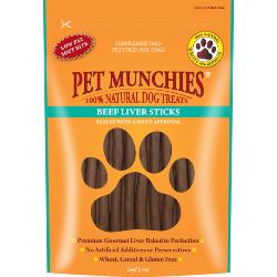 BROKEN BISCUITS DONATION - Pet Munchies Hypoallergenic Dog Treats - Beef Liver Sticks 90g