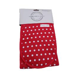 Cooksmart Mals Red Spotted Double Oven Gloves
