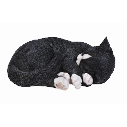 Vivid Arts Real Life Dreaming Cat Ornament - Black & White