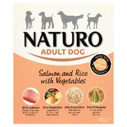DOTS DONATION - Naturo | Gluten Free Wet Dog Food | Salmon & Rice with Vegetables - 150g 