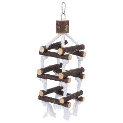 Trixie Natural Living Bird Tower With Ropes 34cm