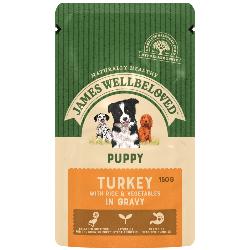 James Wellbeloved Gluten Free Wet Dog Food For Puppy - Turkey 150g
