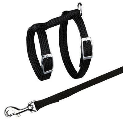 Trixie Cat Harness With Lead Nylon 22-42cm/10mm, 1.25m