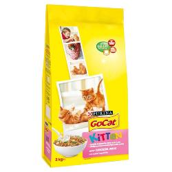 Go Cat Complete Dry Food Kitten with Chicken, Milk & added Vegetables 2kg
