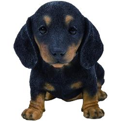 Vivid Arts Pet Pals - Dachshund Puppy - Black & Brown