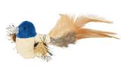 Trixie Plush Bird With Feathers Cat Toy 8cm