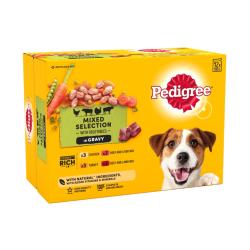 Pedigree | Wet Dog Food Pouches | Mixed Selection in Gravy - 12 x 100g