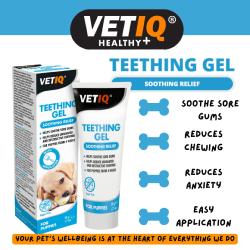 VetIQ Teething Gel Soothing Relief for Puppies 50g