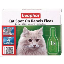Beaphar Cat Flea Repel Spot On 4 Week Pack