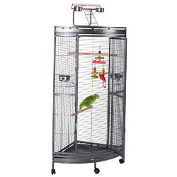 Liberta Discovery Corner Parrot Cage Antique