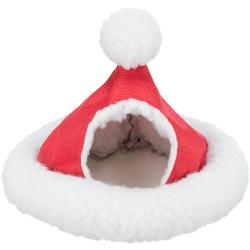 Trixie Christmas Cuddly Cave, Guinea Pigs/dwarf Rabbits, 35 Cm, White/red