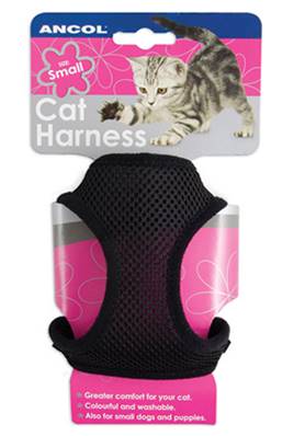 Ancol Cat Harness & Lead Set Large / Black