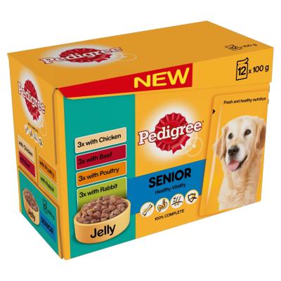 DOTS DONATION - Pedigree | Wet Dog Food | Senior Pouches - 60 x 100g