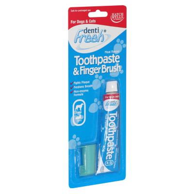 Denti-Fresh | Dog Toothpaste & Finger Brush | Dental Starter Set