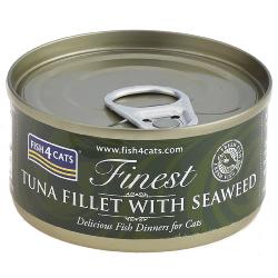 Fish4Cats Wet Cat Food Finest Tuna Fillet With Seaweed 70g