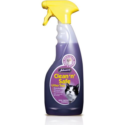 Johnson's Clean 'N' Safe Cat Litter Tray Disinfectant 500ml