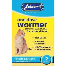 Johnson's One Dose Easy Cat & Kitten Wormer