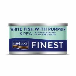 Fish4Dogs Finest Whitefish & Pumpkin Dog Food Tin 85g