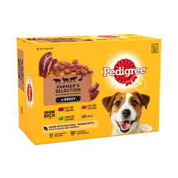 Pedigree | Wet Dog Food Pouches | Farmer's Selection in Gravy - 12 x 100g