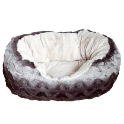 Rosewood Grey & Cream Snuggle Plush Bed 25