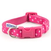 Ancol Pink Polka Dot Adjustable Collar (Size 1-2, 8"-12")